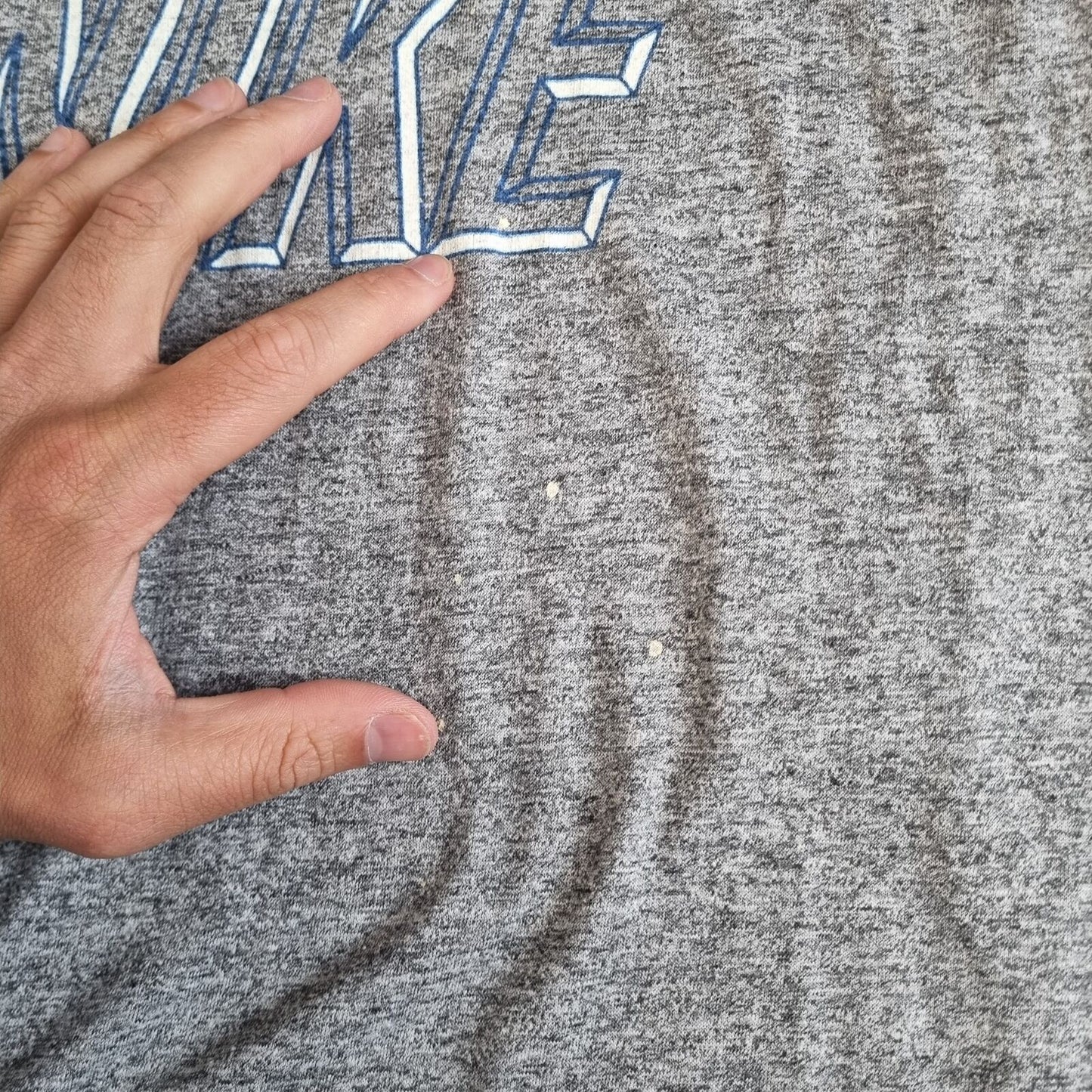 Nike T SHIRT SPELL OUT VINTAGE MADE IN USA - Grey - Size S