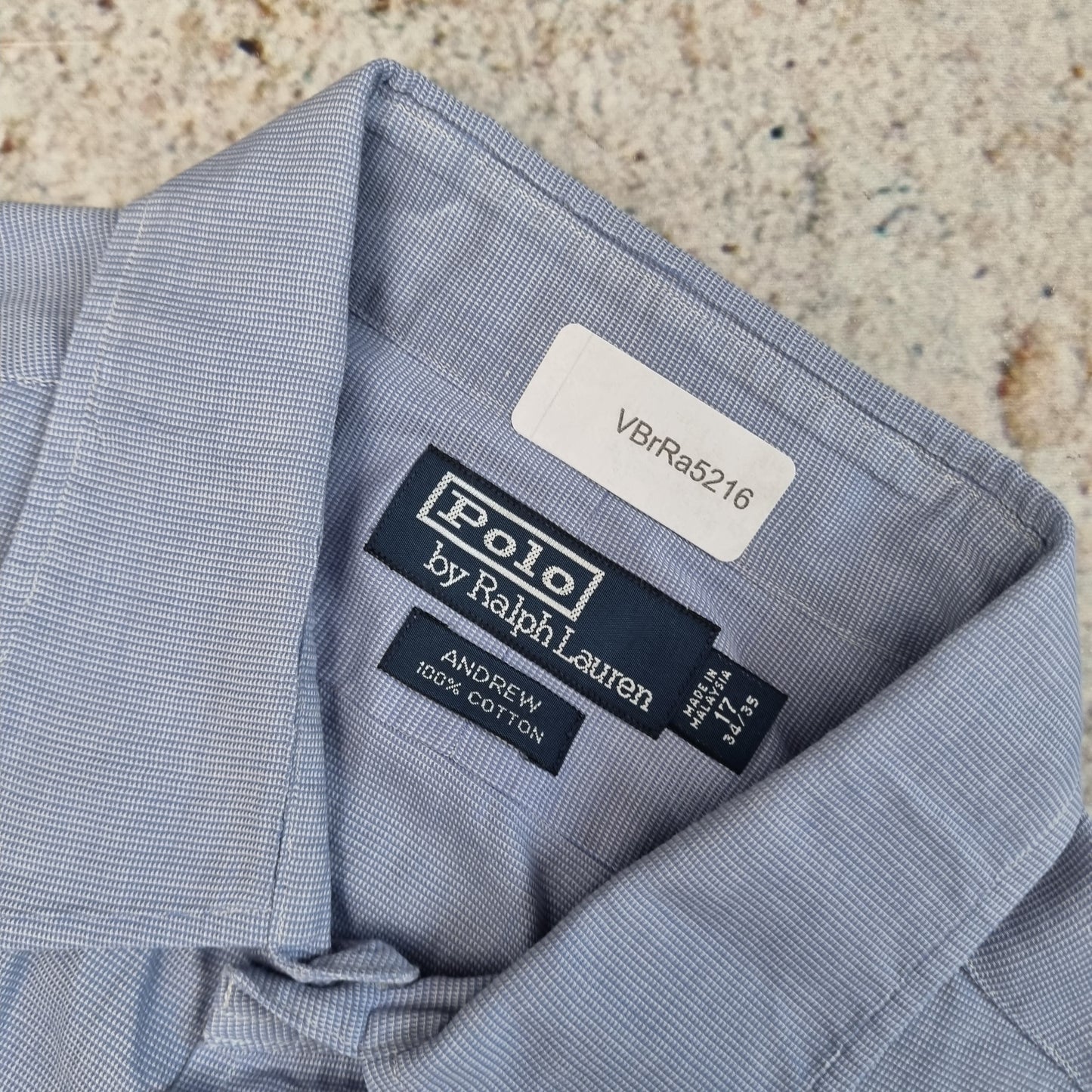 Polo Ralph Lauren SHIRT ANDREW 100% COTTON - Blue - Size 17
