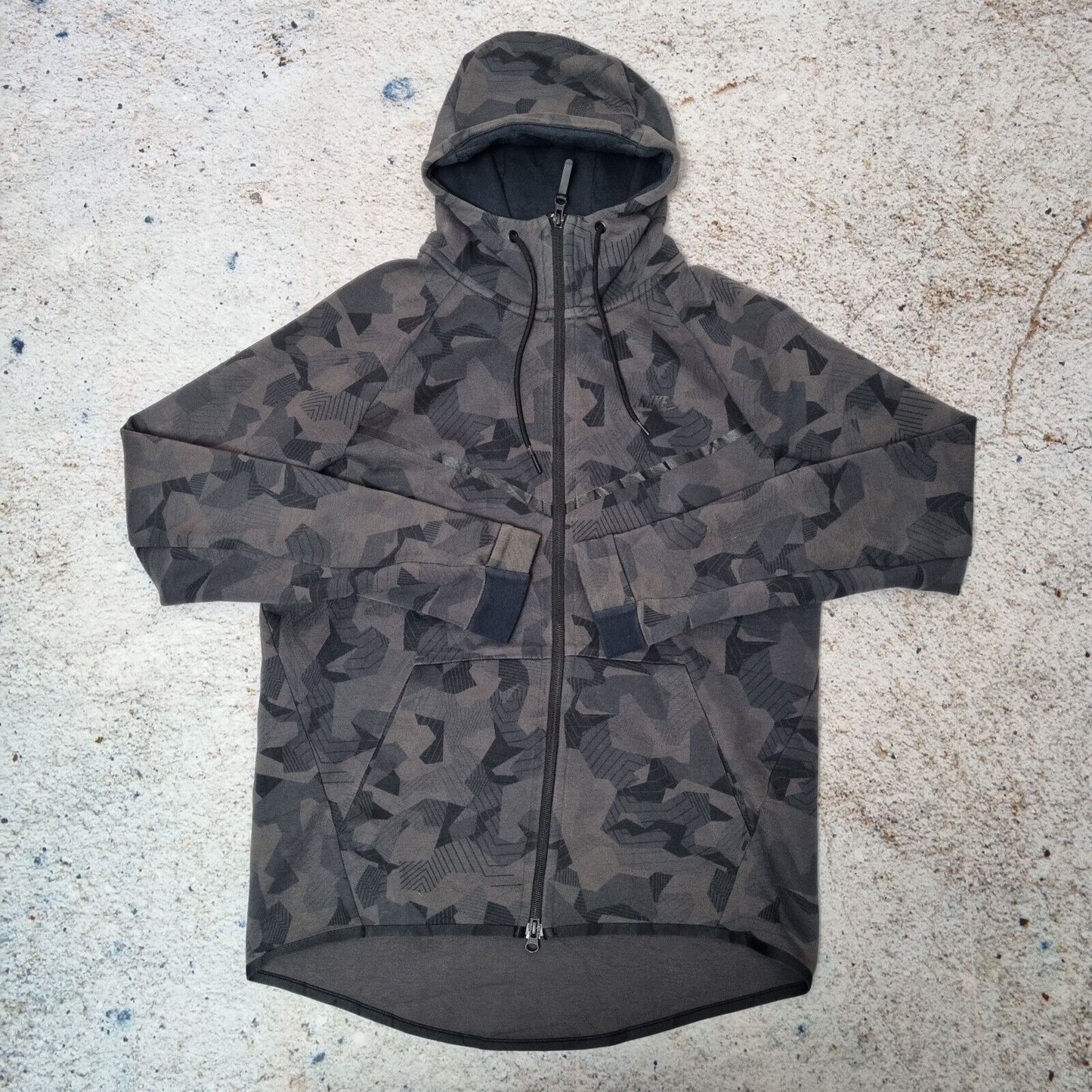 Nike Tech Fleece Windrunner Hoodie Full Zip Camo black green Zip up Medium Men's