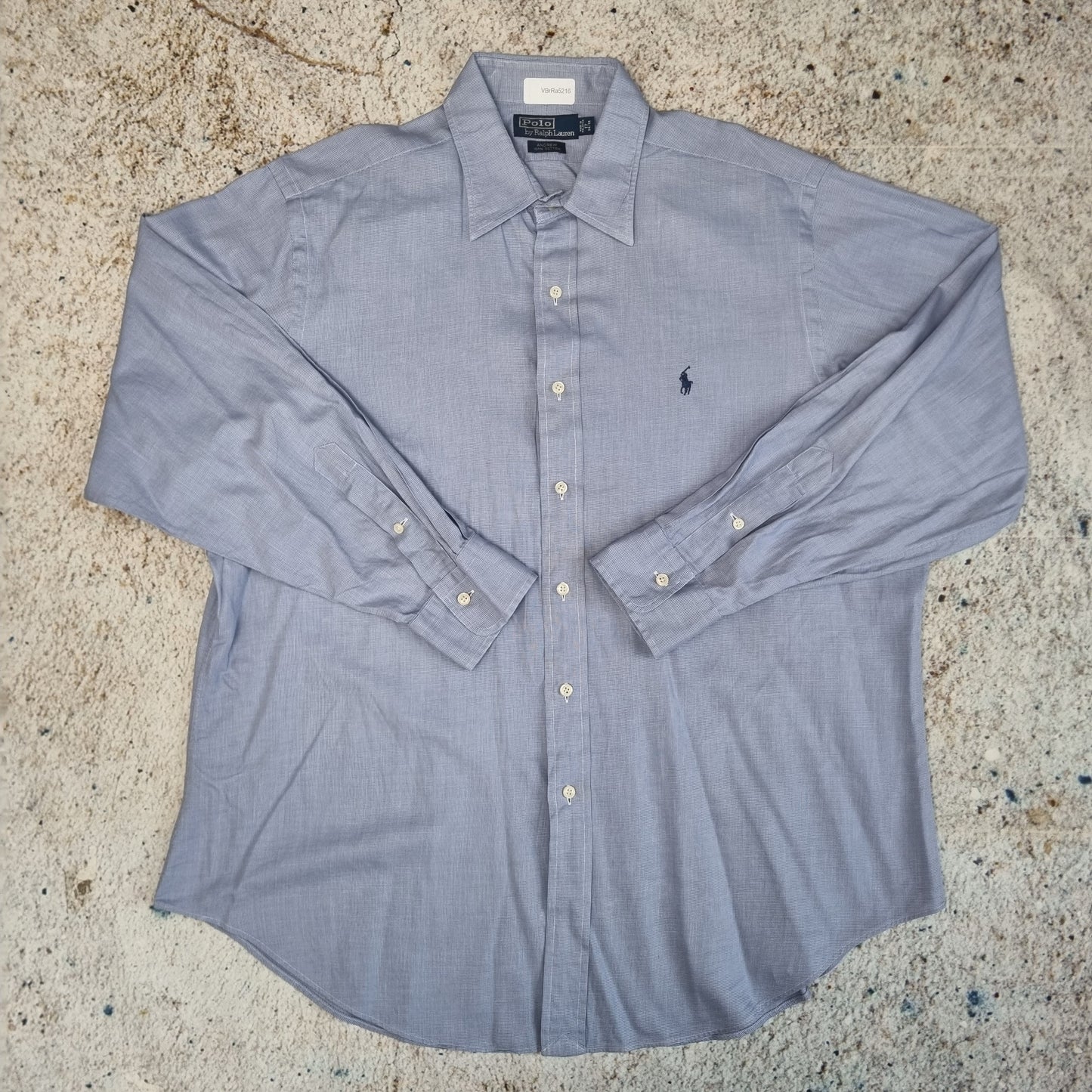 Polo Ralph Lauren SHIRT ANDREW 100% COTTON - Blue - Size 17