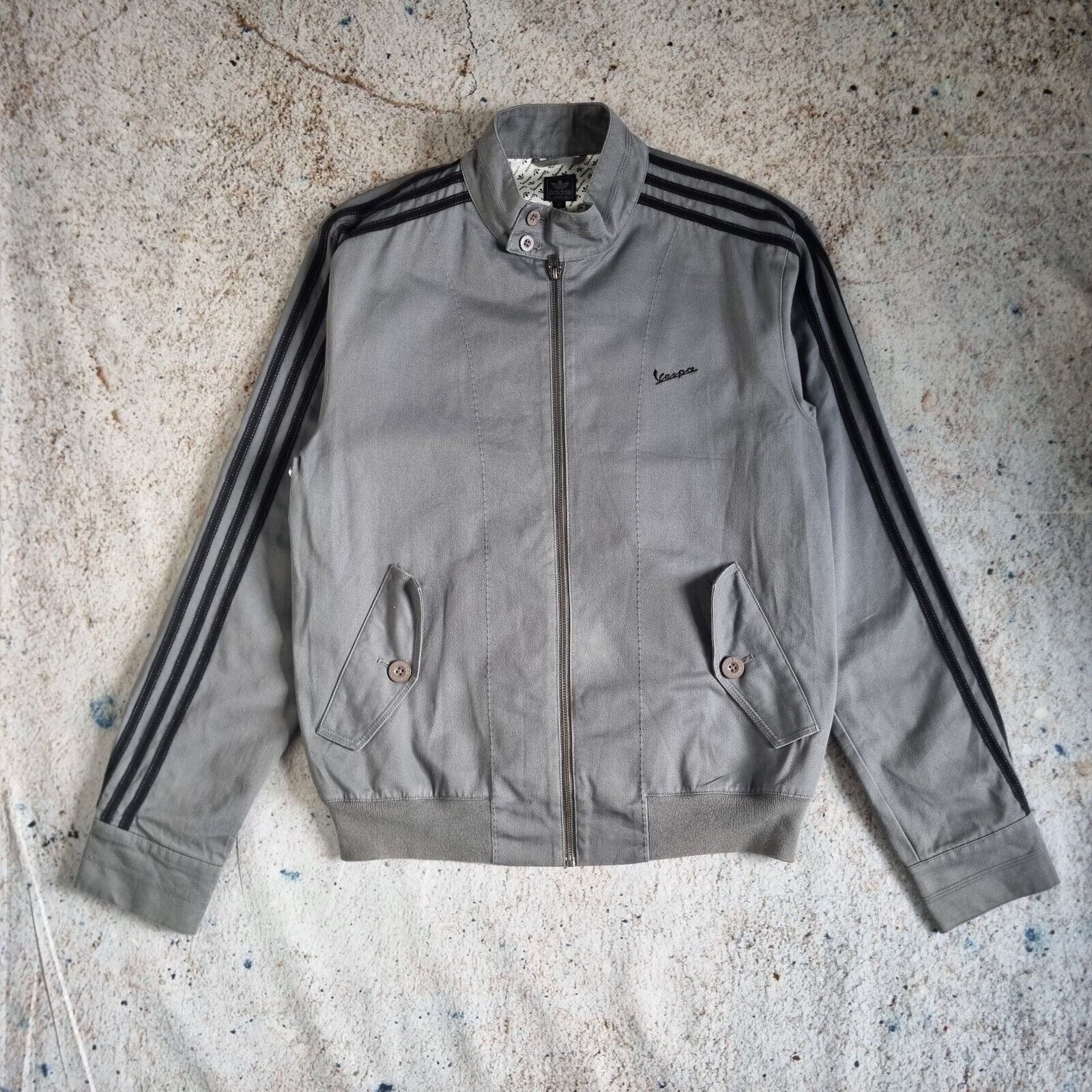 Adidas Originals Vespa Jacket Grey rare SIZE MEDIUM 2010 Bruder Vintage