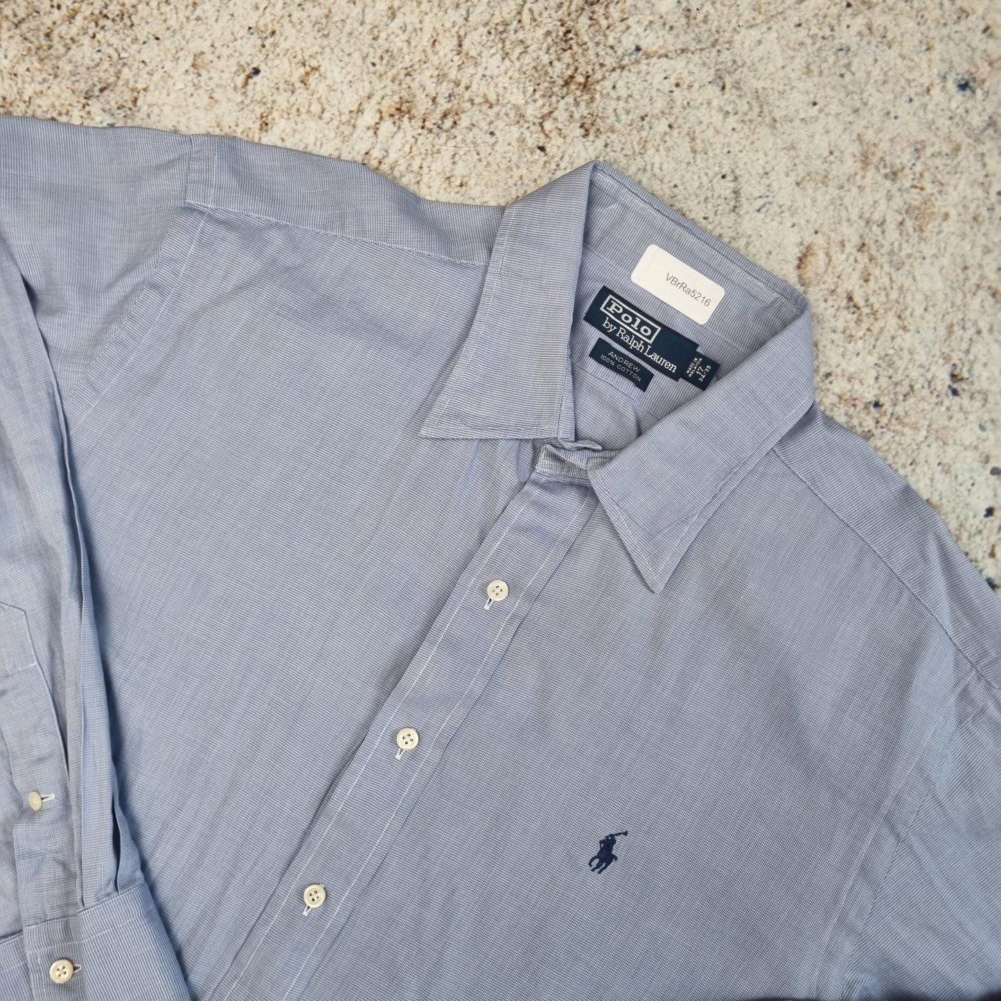 Polo Ralph Lauren SHIRT ANDREW 100% COTTON - Blue - Size 17
