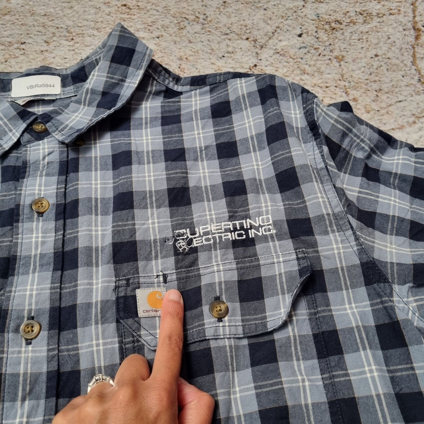 Carhartt SHIRT WORK WEAR OUTDOORS UTILITY SHORT SLEEVE - Blue - Size XL