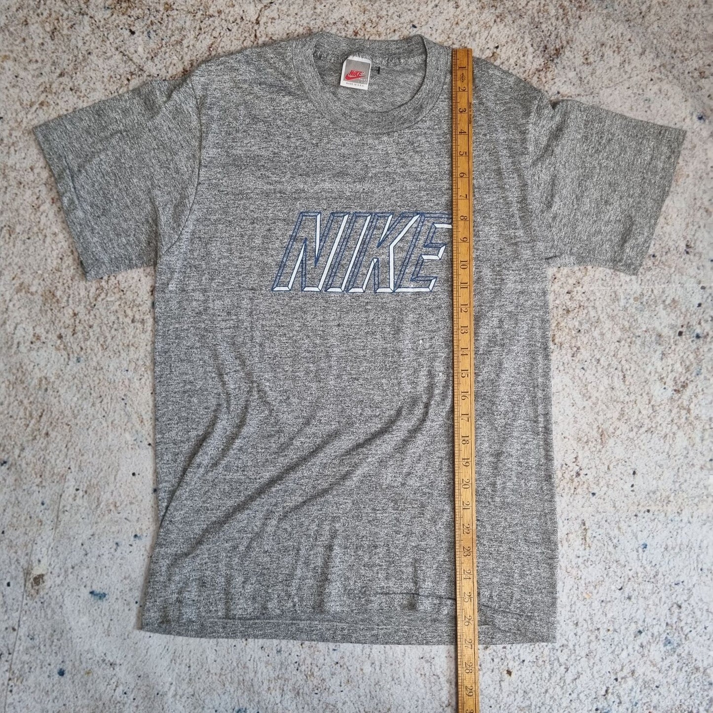 Nike T SHIRT SPELL OUT VINTAGE MADE IN USA - Grey - Size S
