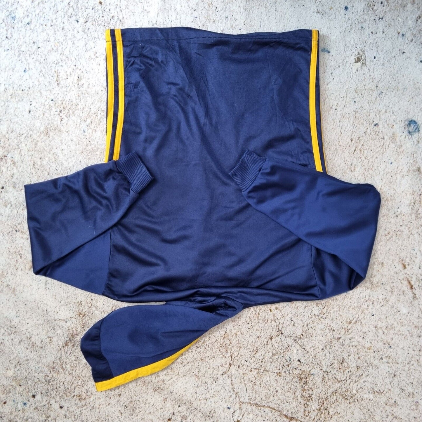 Adidas Track Jacket In Blue Yellow Size S Vintage Retro Windbreaker 90s