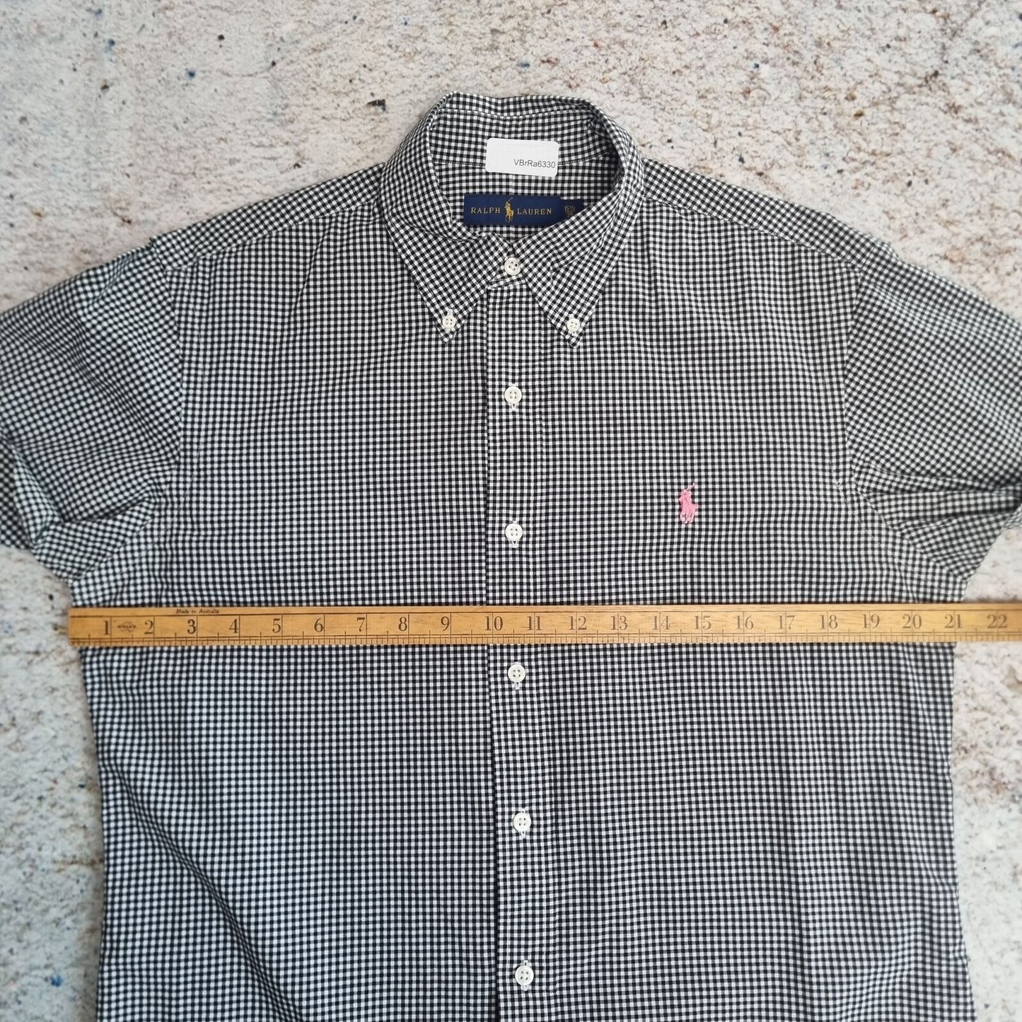 Ralph Lauren OXFORD SHIRT CHECK 15 1/2 39 - Black - Size S