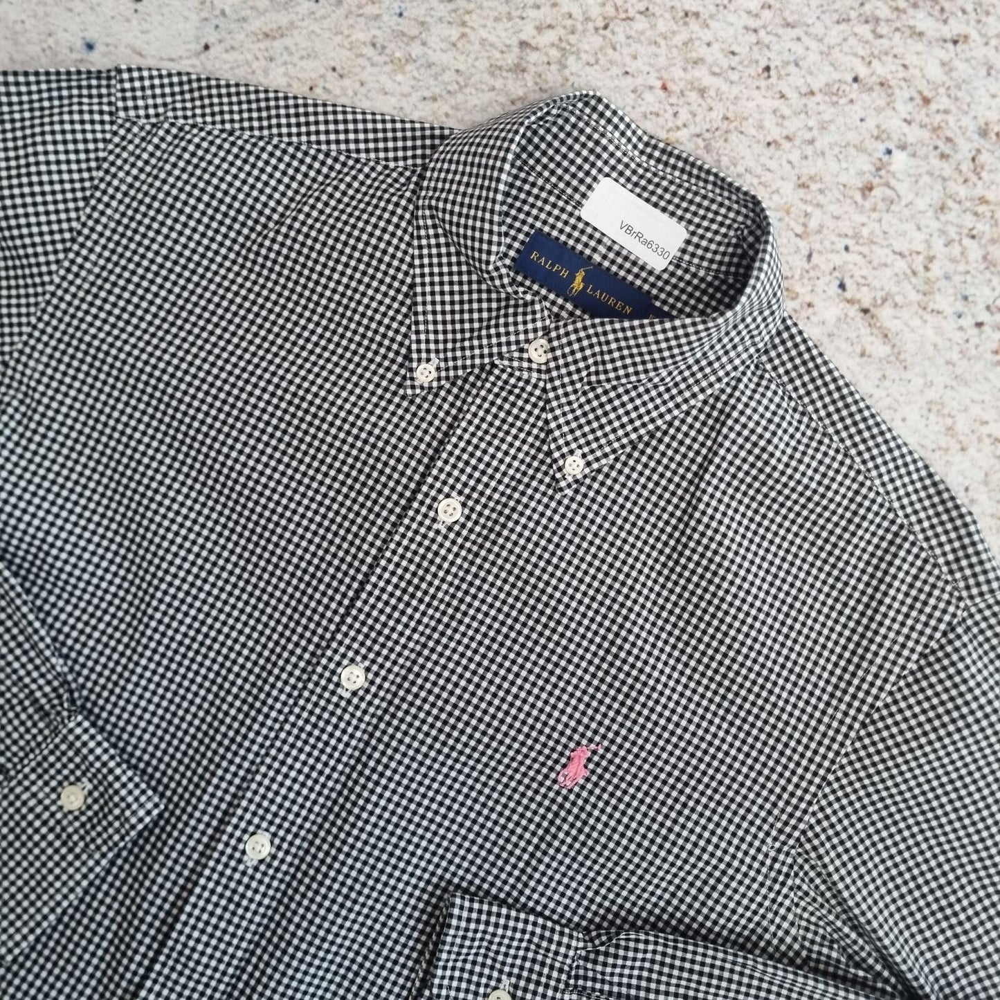 Ralph Lauren OXFORD SHIRT CHECK 15 1/2 39 - Black - Size S
