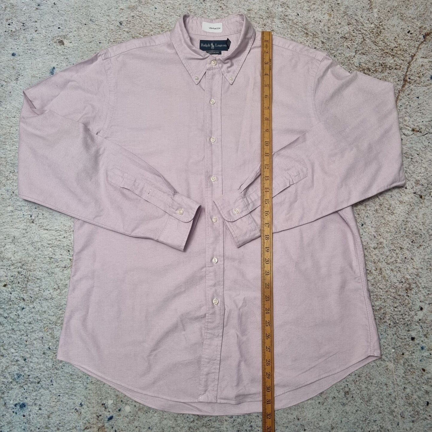 Ralph Lauren OXFORD SHIRT CUSTOM FIT LONG SLEEVE PONY RL - Purple - Size XL