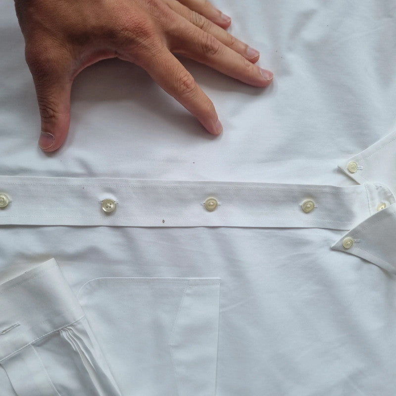 Vintage brooks brothers Boxy Fit Cropped Shirt Long Sleeve Small plain Button Up Skater Y2K
