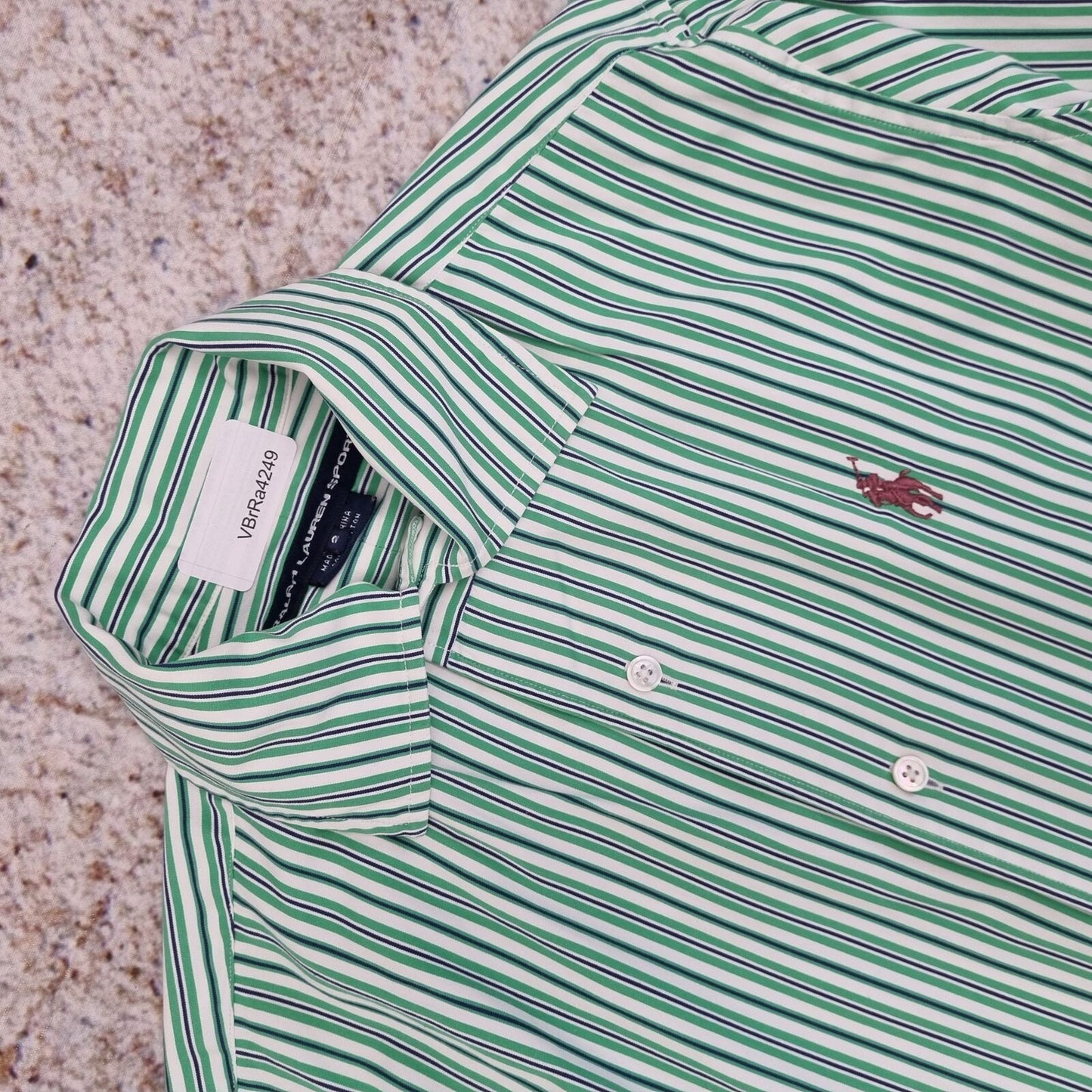Ralph Lauren Sport SHIRT WOMENS STRIPE - Green - Size 2