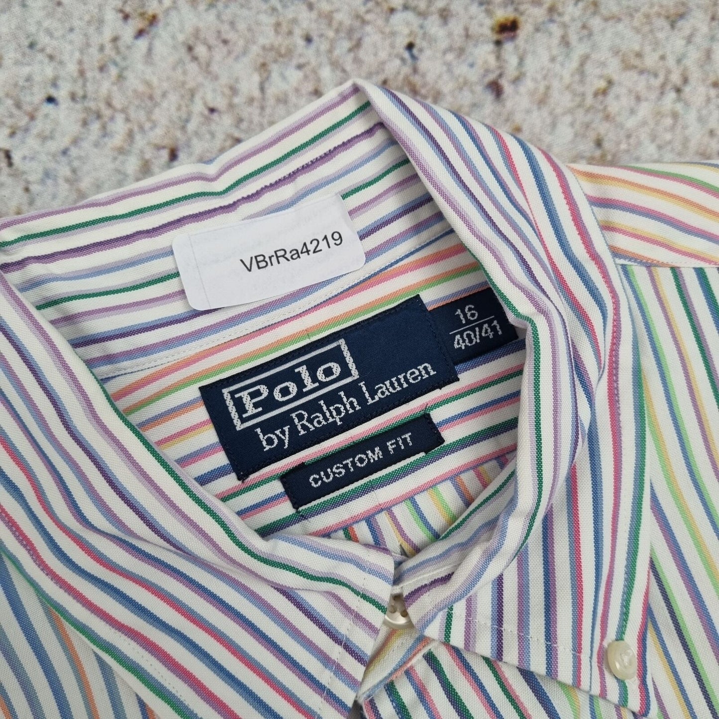 Ralph Lauren OXFORD SHIRT CUSTOM FIT STRIPE -Multicolour - Size 16 40 41