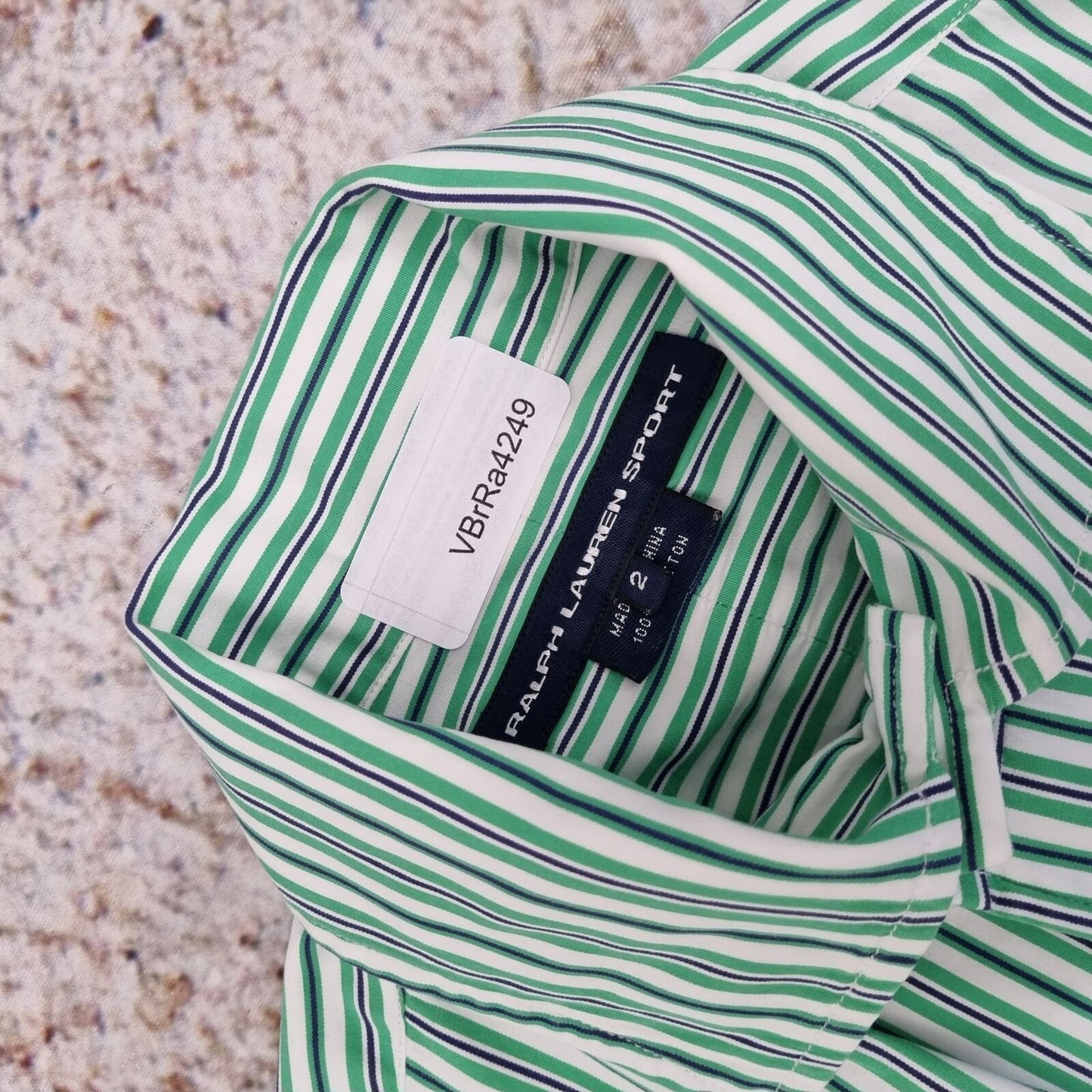 Ralph Lauren Sport SHIRT WOMENS STRIPE - Green - Size 2