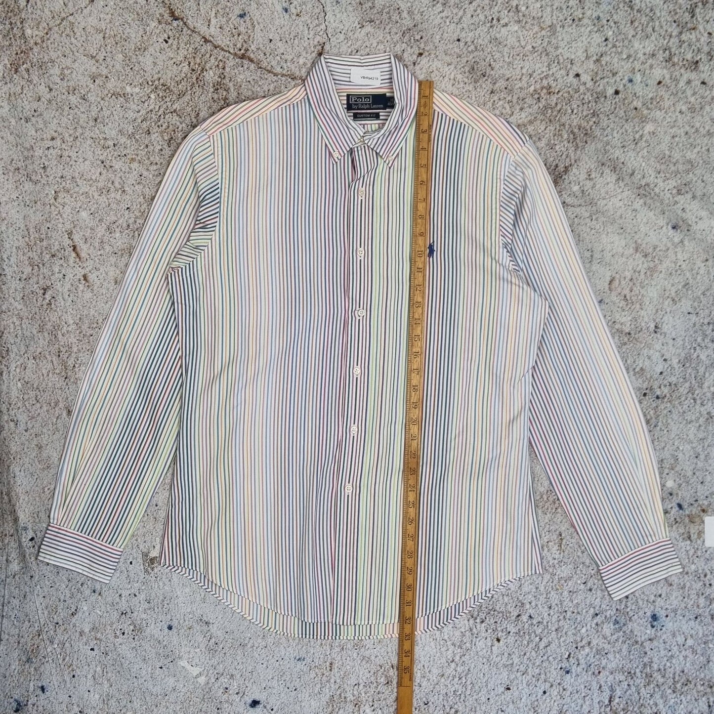 Ralph Lauren OXFORD SHIRT CUSTOM FIT STRIPE -Multicolour - Size 16 40 41