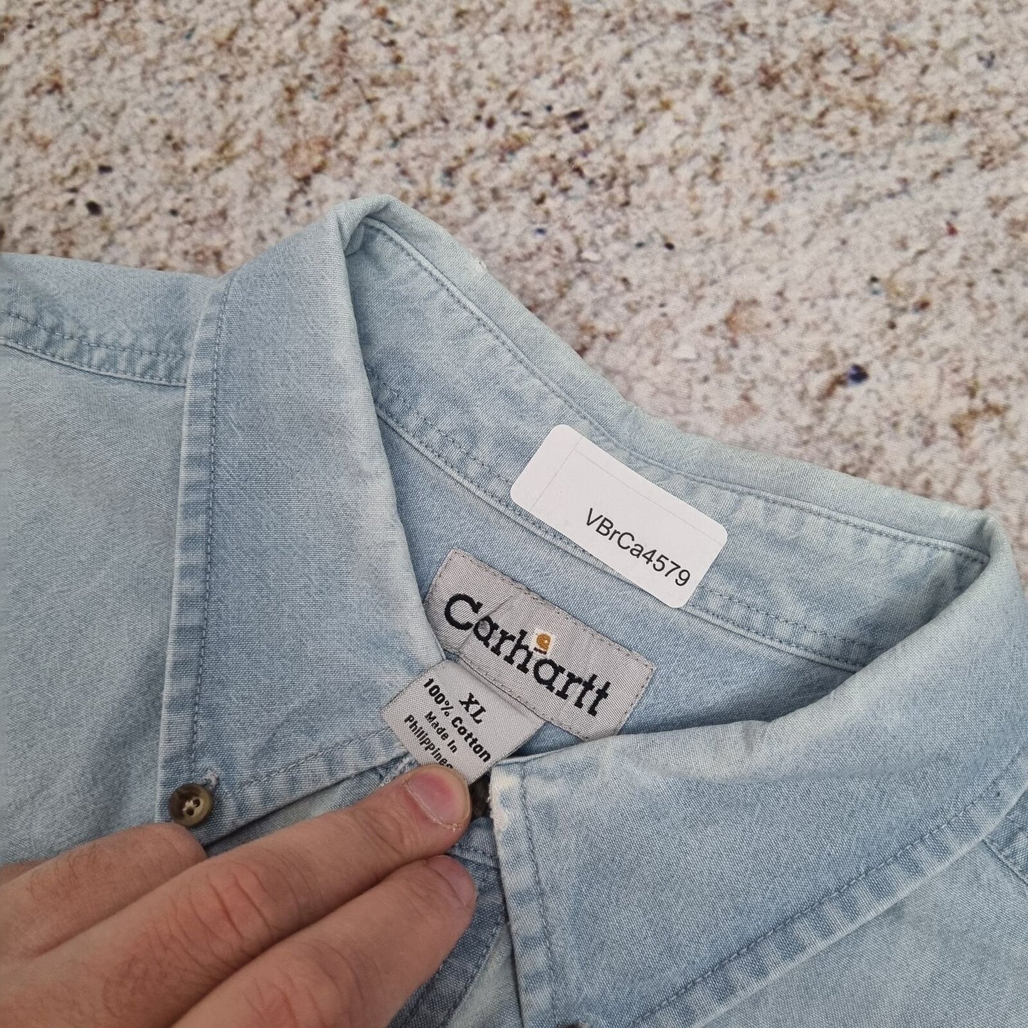 Carhartt DENIM SHIRT WORKWEAR VINTAGE - Blue - Size XL
