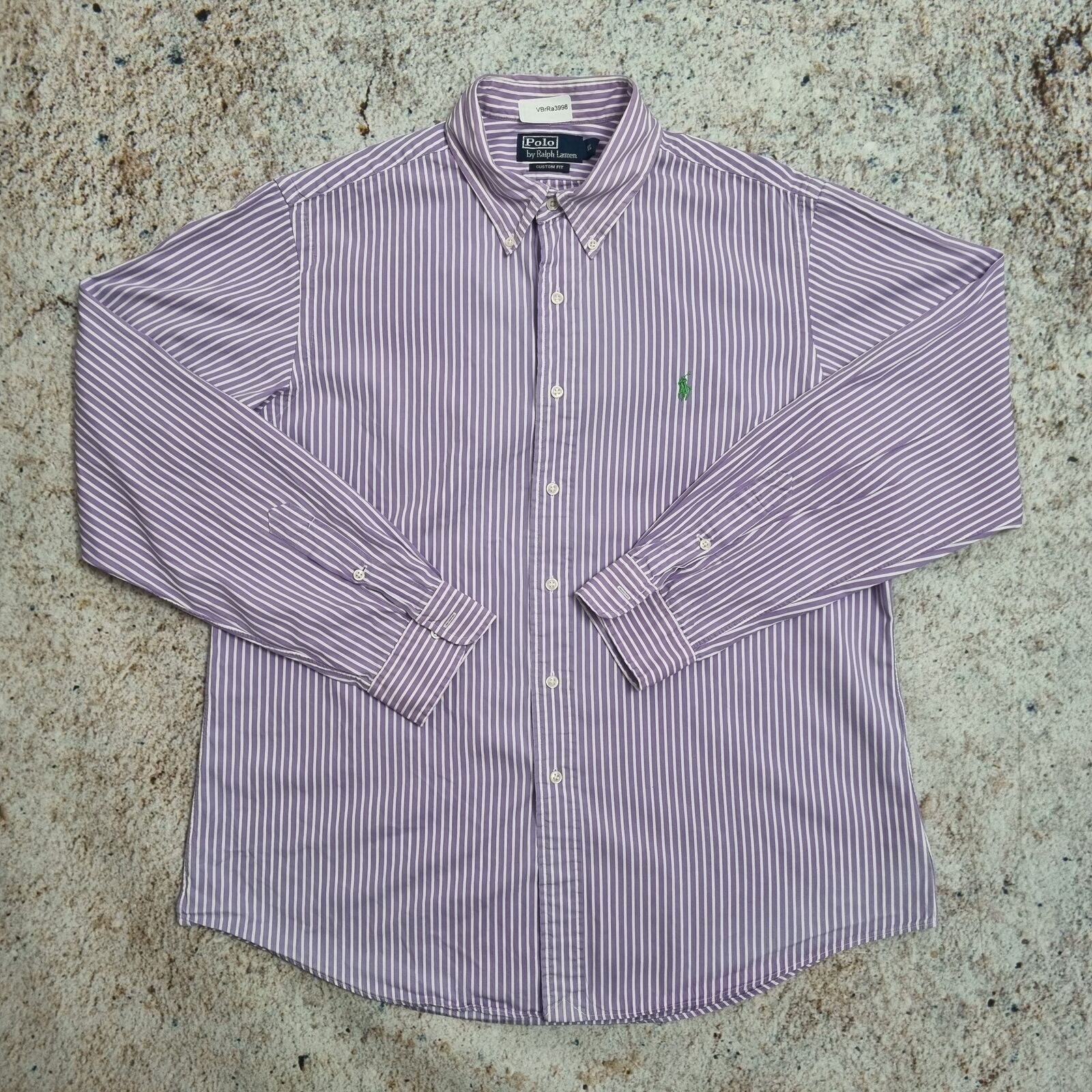 Polo Ralph Lauren OXFORD SHIRT CUSTOM FIT STRIPE - Purple - Size