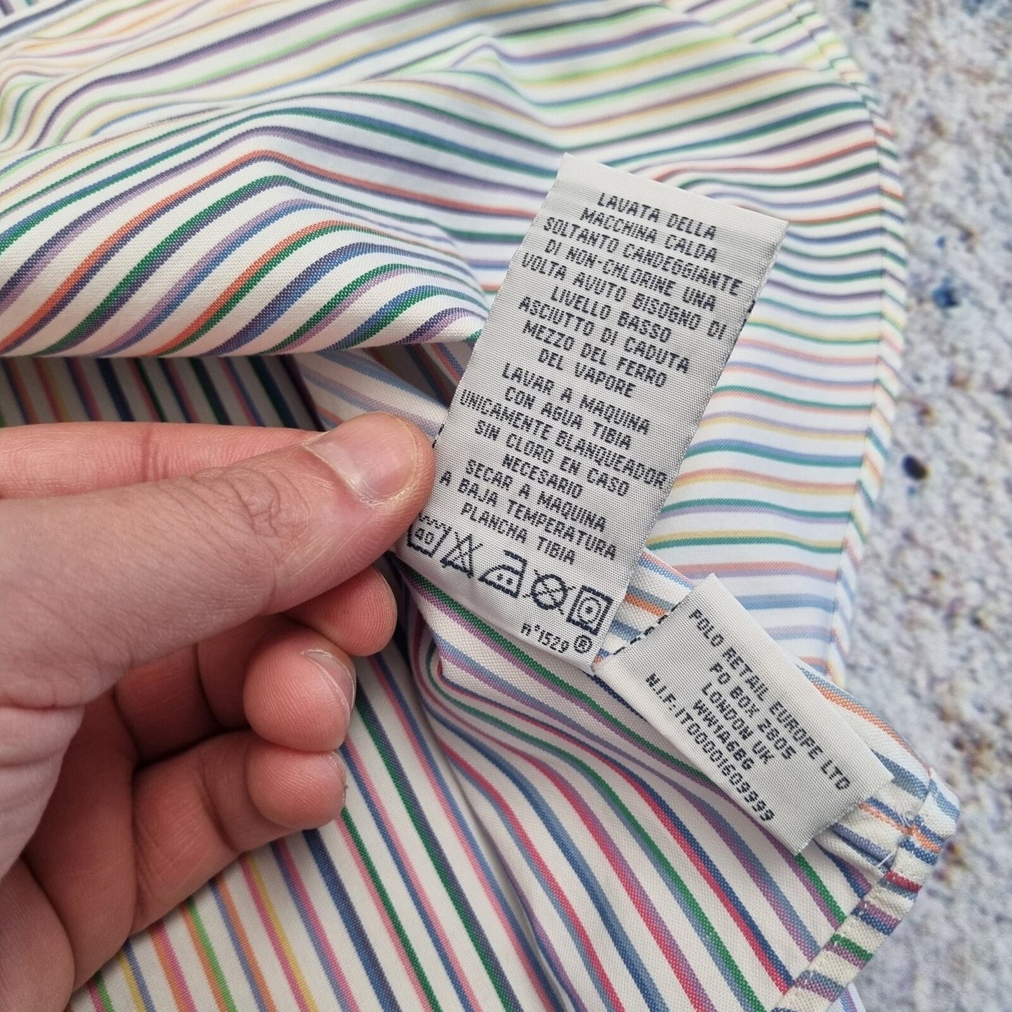 Ralph Lauren OXFORD SHIRT CUSTOM FIT STRIPE -Multicolour - Size 16 40 41