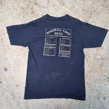 Vintage Roadkill Cafe Branson L Shirt Single-Stitch NAVY Made In USA