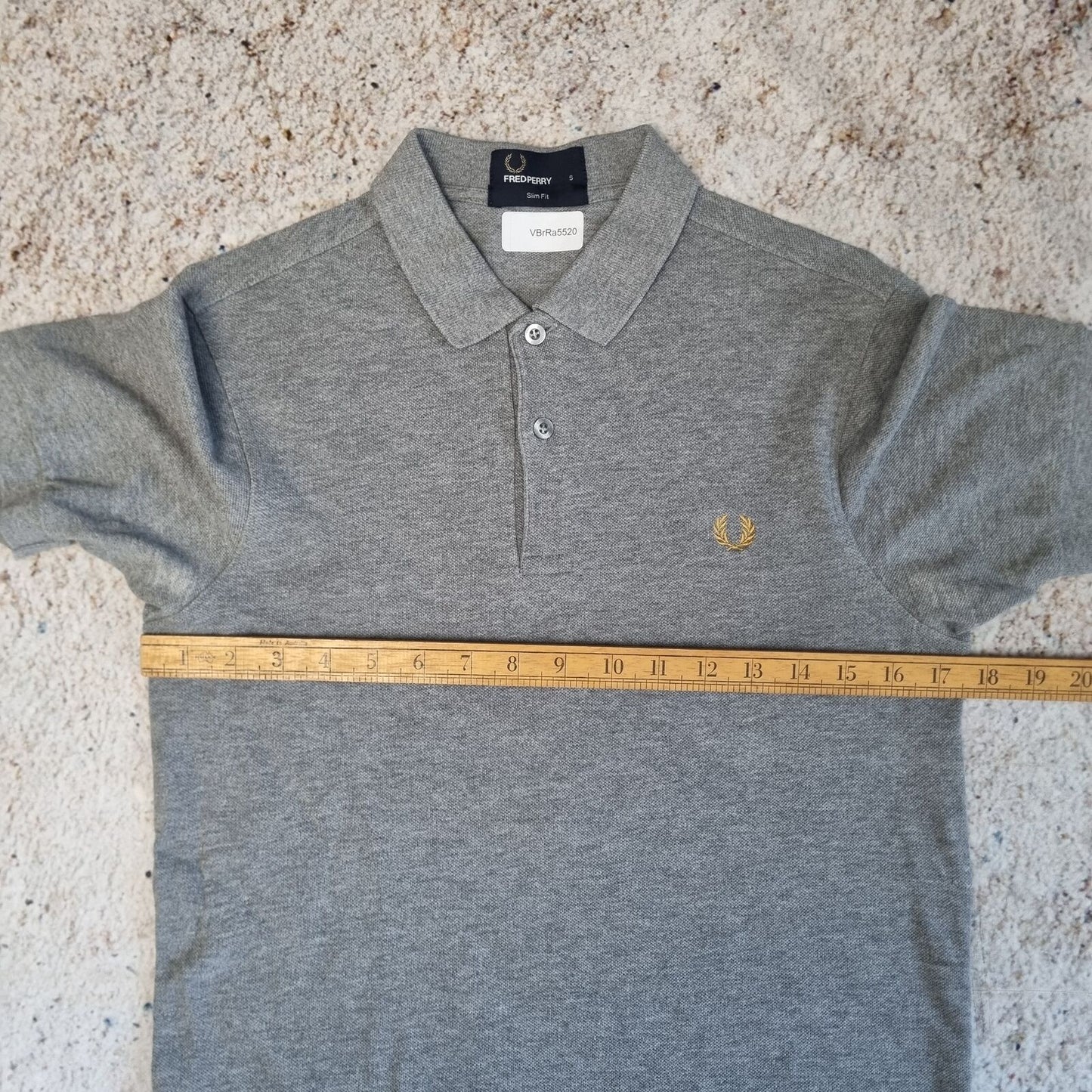 Fred Perry POLO SHIRT SLIM FIT  - Grey - Size S