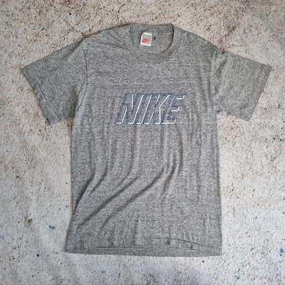 Nike T SHIRT SPELL OUT VINTAGE MADE IN USA  - Grey - Size S