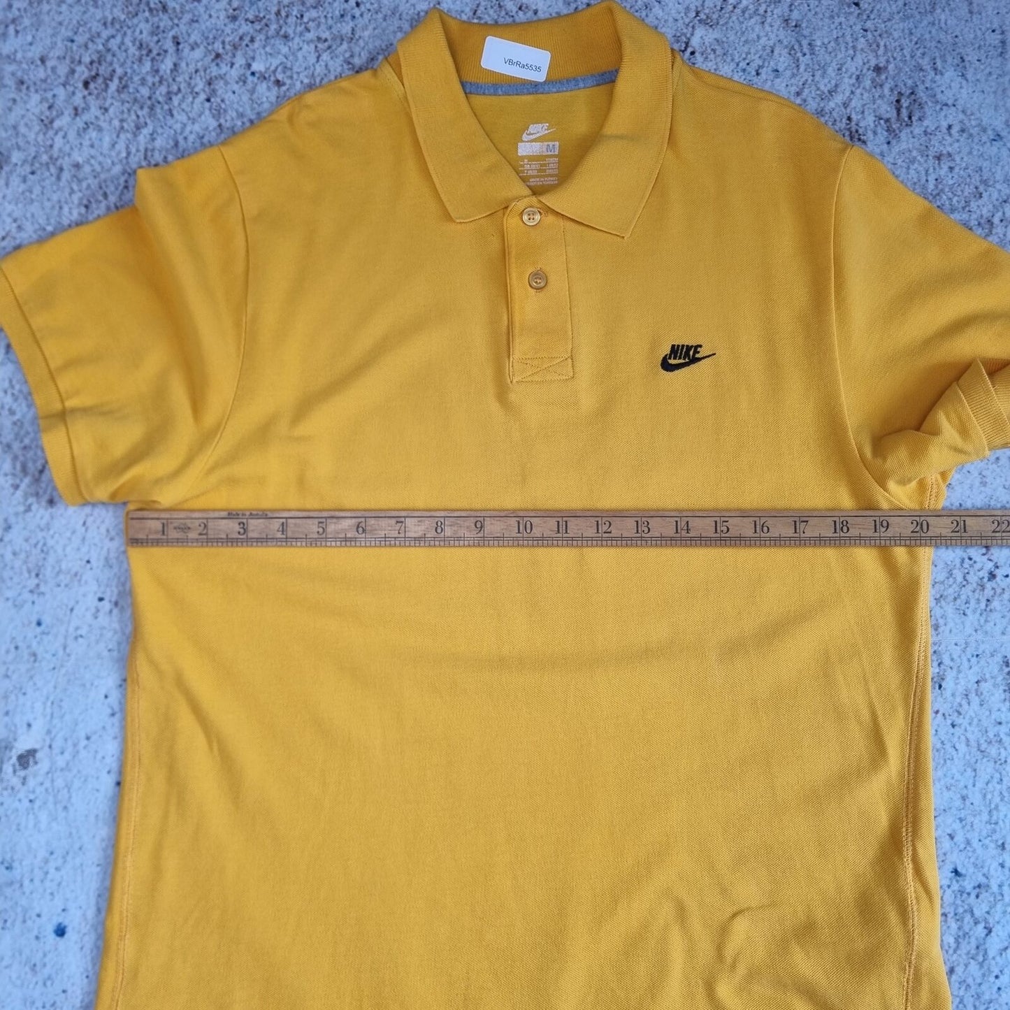 Nike POLO SHIRT VINTAGE Y2K CLUB SWOOSH - Yellow - Size M