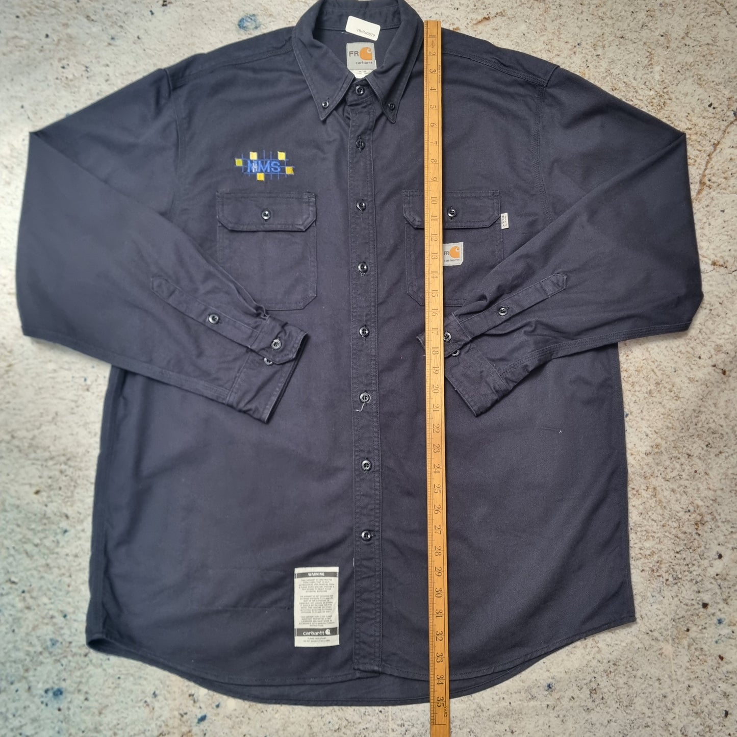 Carhartt FR SHIRT HEAVYWEIGHT WORK WEAR  - Blue - Size XL