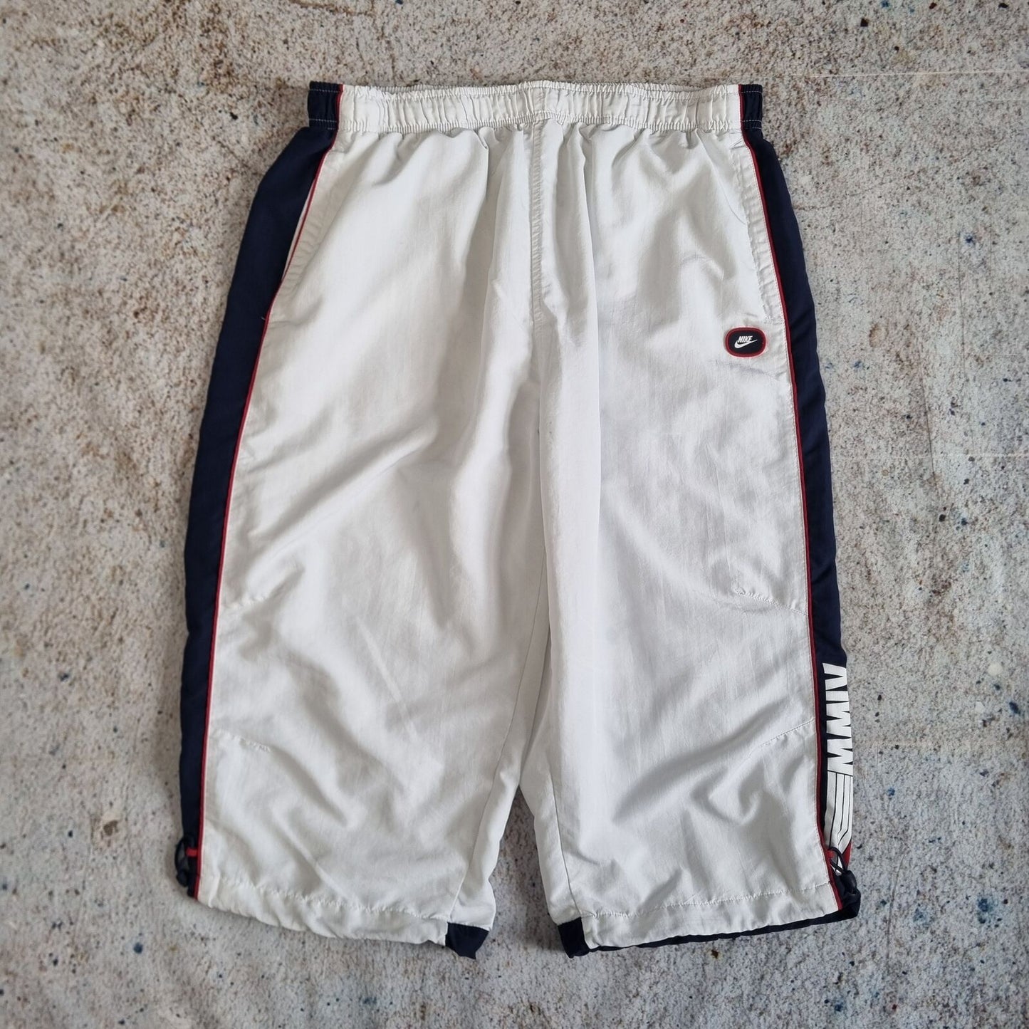 NIke INTERNATIONAL 3/4 SHORTS RETRO Y2K - White - Size XL