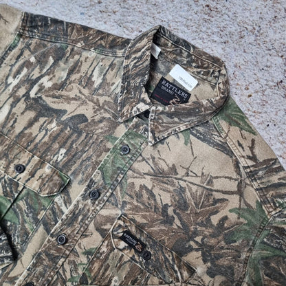 Rattlers REALTREE SHIRT CAMO HUNTING FISHING - Green - Size L