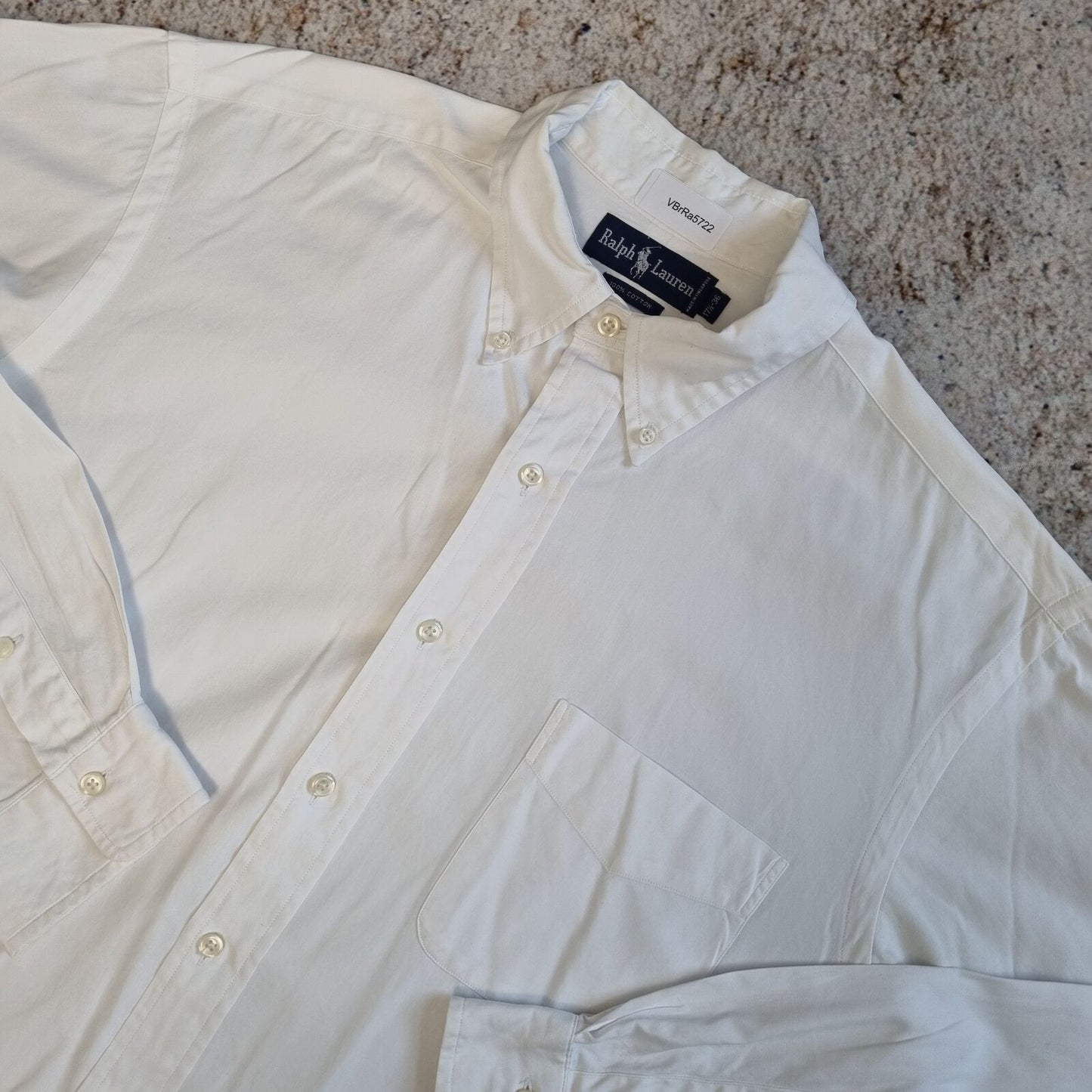 Ralph Lauren OXFORD SHIRT PLAIN 36 - White - Size 17.5