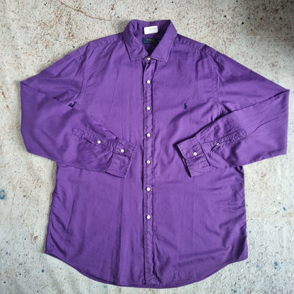 Ralph Lauren OXFORD SHIRT PLAIN - Purple - Size XL