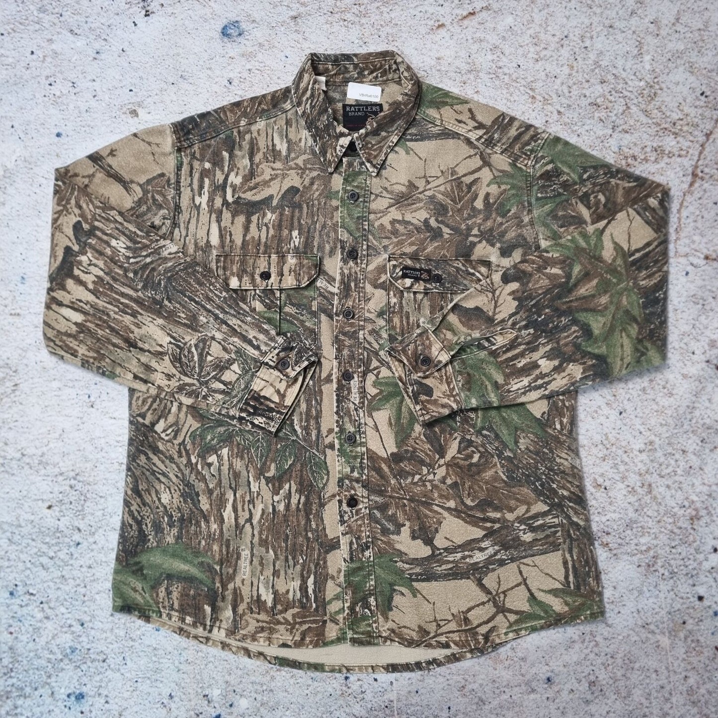 Rattlers REALTREE SHIRT CAMO HUNTING FISHING - Green - Size L