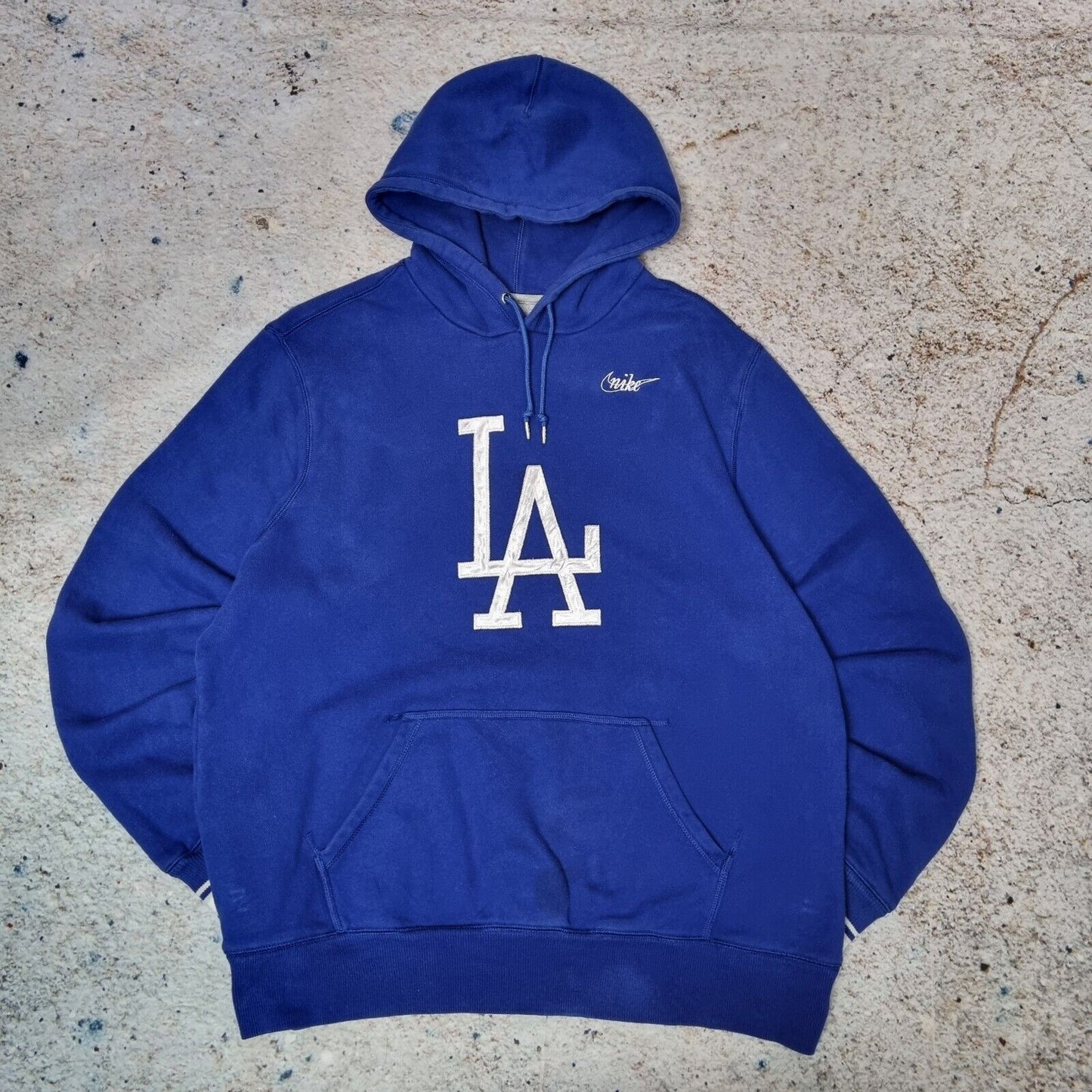 Nike LA Dodgers Hoodie  Logo Centre Swoosh Size L Vintage MLB Hooded Swoosh