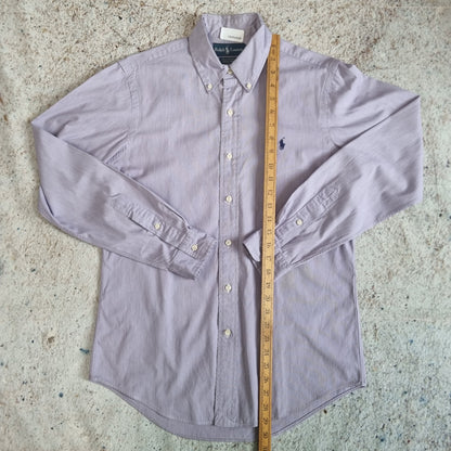 Ralph Lauren OXFORD SHIRT CUSTOM FIT DRESS SHIRT PLAIN - Purple - Size 15