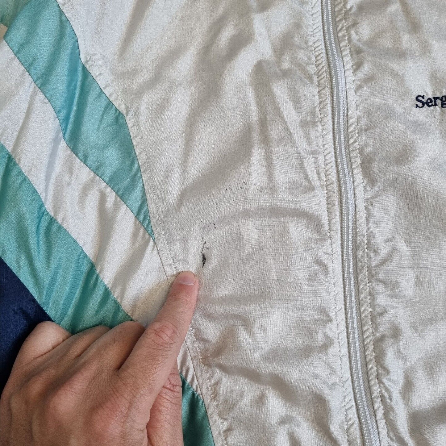 Sergio Tacchini Soft Shell Track Jacket Size Large 50 Mens | Vintage 90s VTG