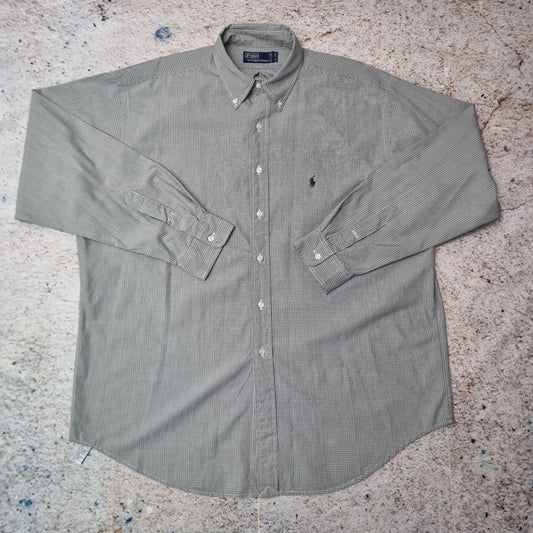 Polo Ralph Lauren OXFORD SHIRT CHECK VINTAGE - Green - Size XL