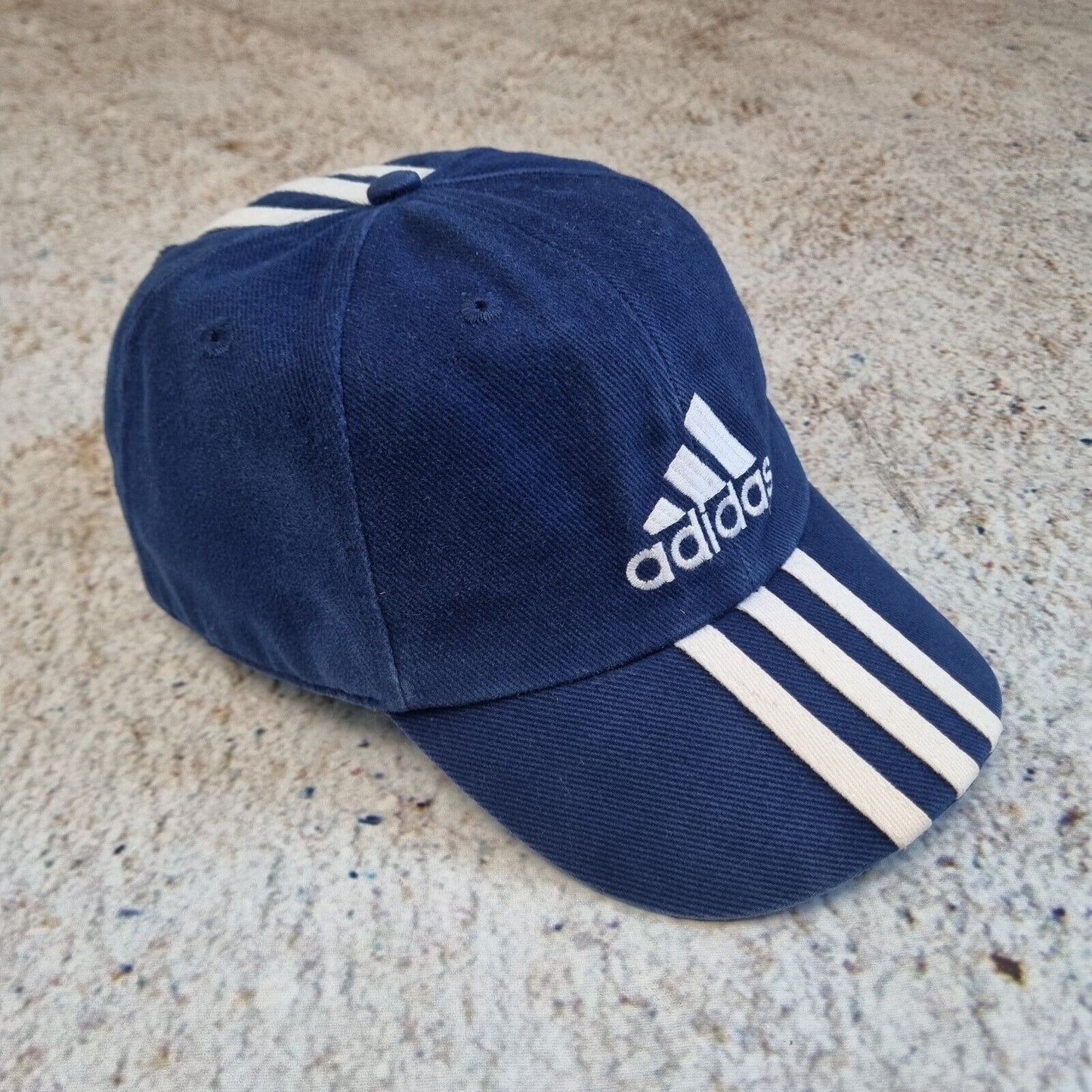 Vintage Adidas Cap 90s Baseball Festival Snapback Adjustable Hat Navy