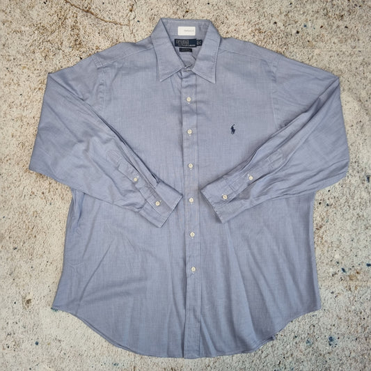 Polo Ralph Lauren SHIRT ANDREW 100% COTTON  - Blue - Size 17