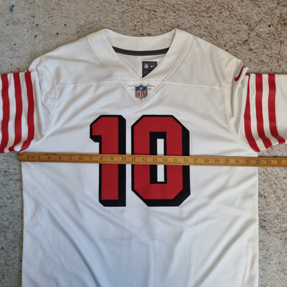 Nike San Francisco 49ers NFL Jersey Football Garoppolo #10 - White - Size L