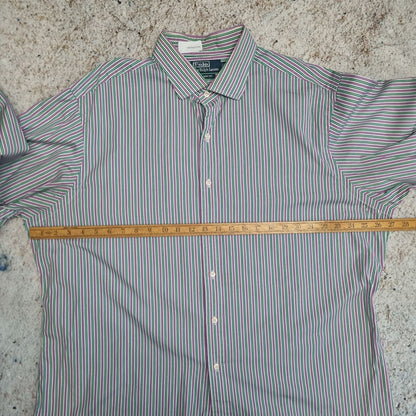 Ralph Lauren SHIRT CLASSIC FIT STRIPE 36 37 - Purple - Size 18