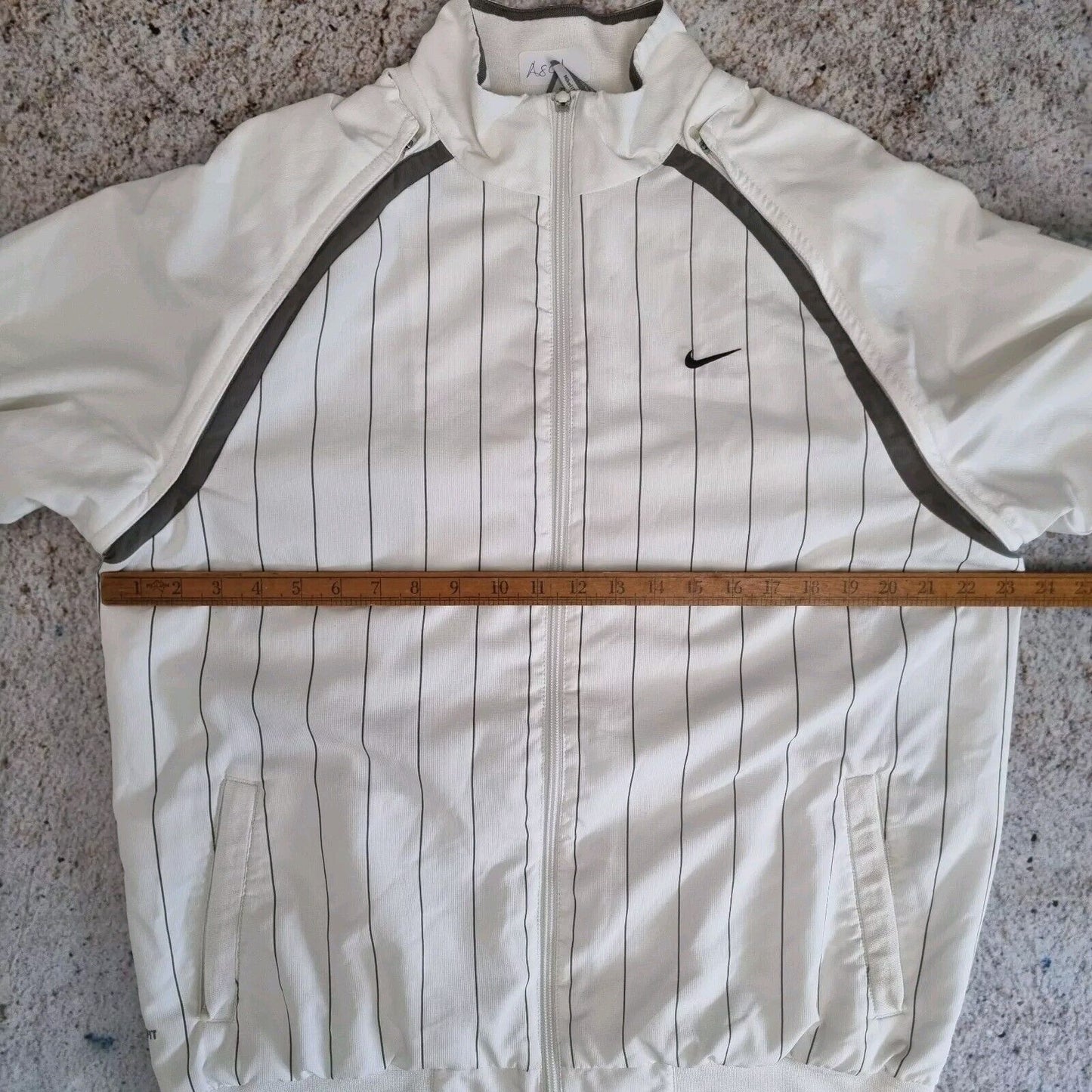 Nike Challenge Court 90s Vintage Designer Gilet / Track Jacket UK Large White