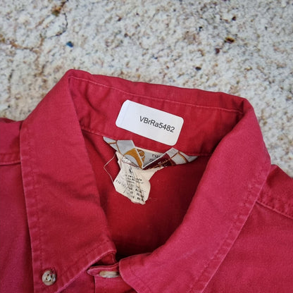 Carhartt WORK WEAR SHIRT SHORT SLEEVE PLAIN - Red - Size L