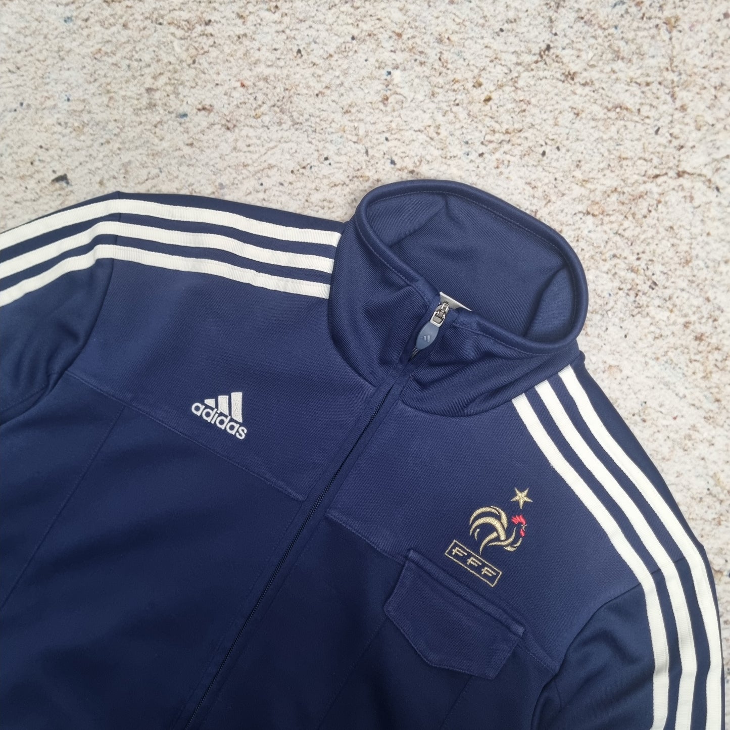 Adidas FRANCE TRACK JACKET 2008 RETRO - BLUE SIZE M