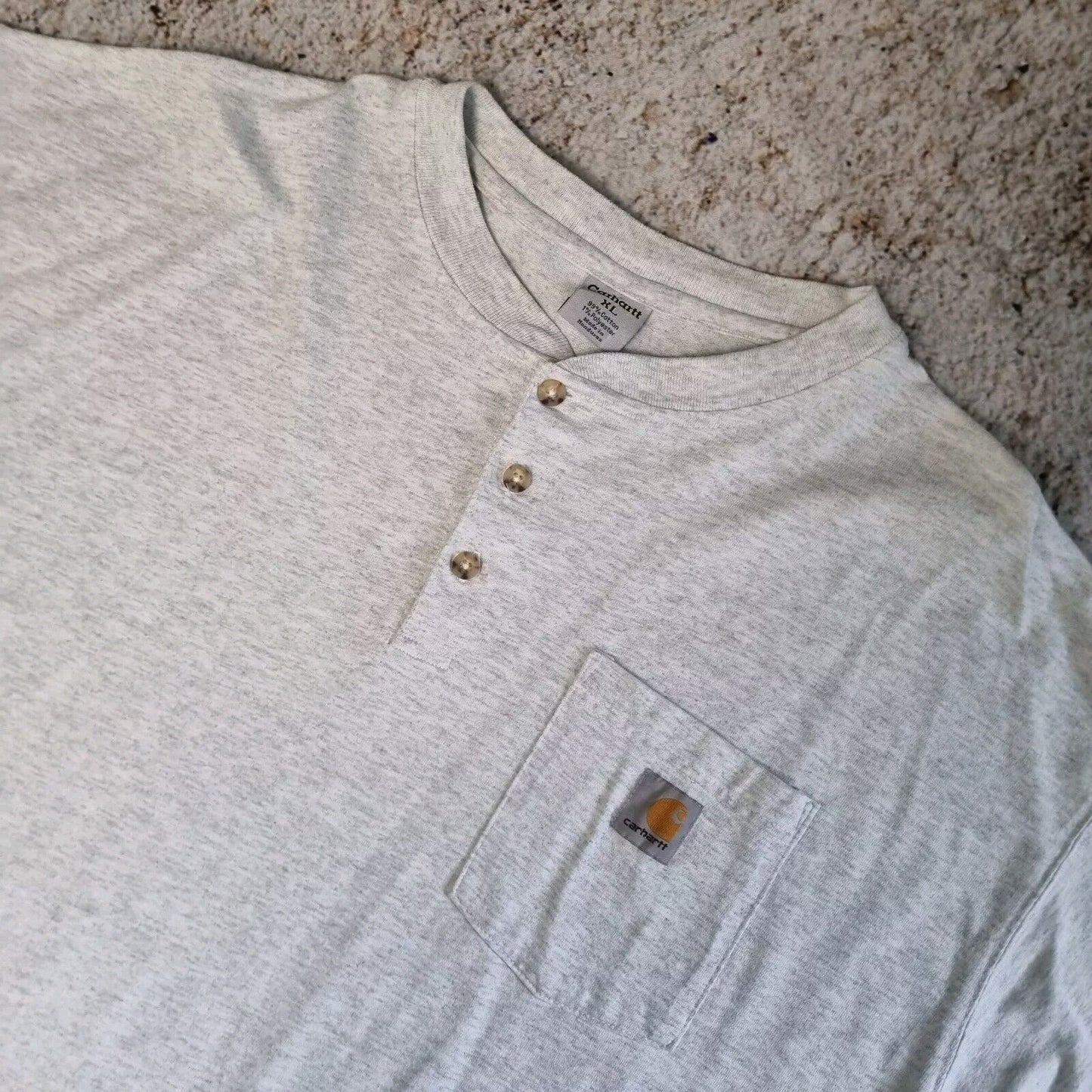 Vintage Carhartt Pocket Tee Grey K84 Size XL 90s