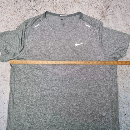 NIKE RUNNING DRI-FIT T-Shirt - Medium - Grey - Miler - Men’s XXL