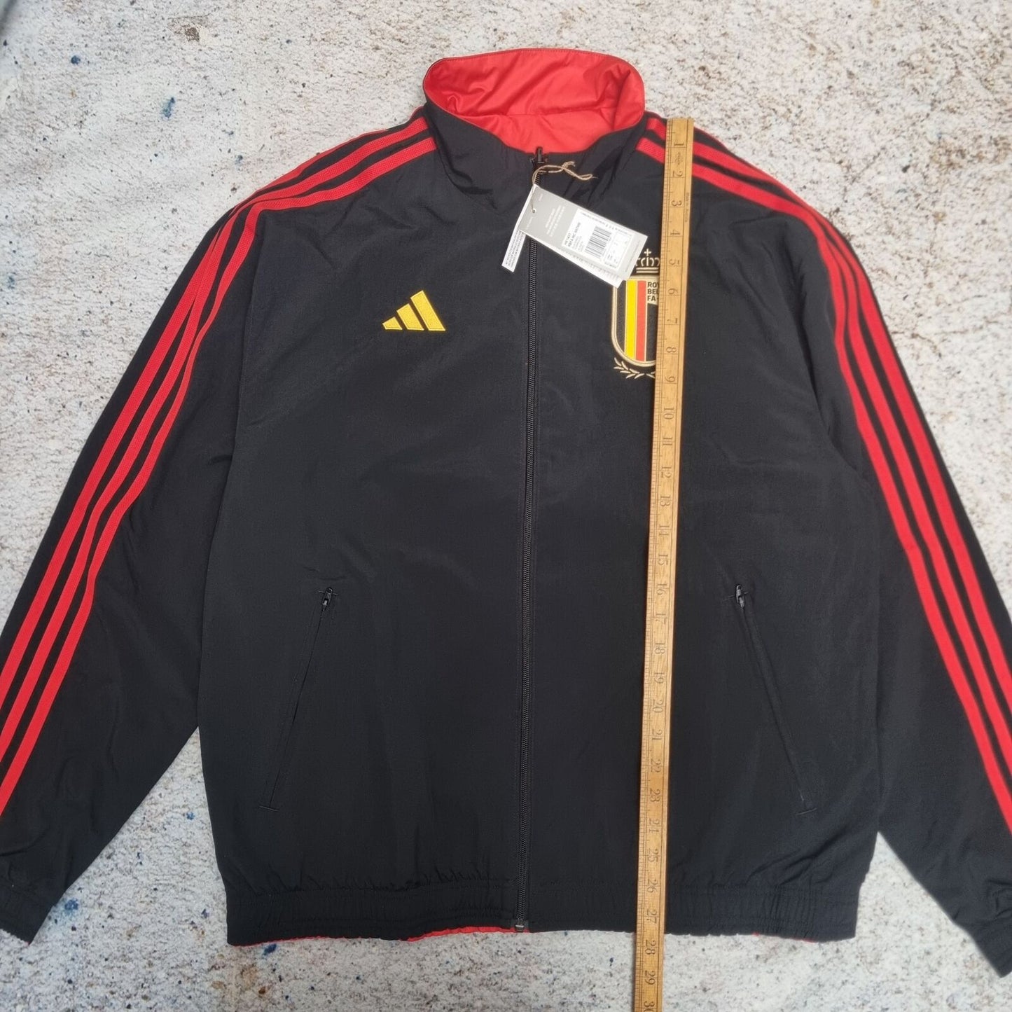 Adidas BELGIUM TRACK JACKET REVERSIBLE NEW  - Black - Size L