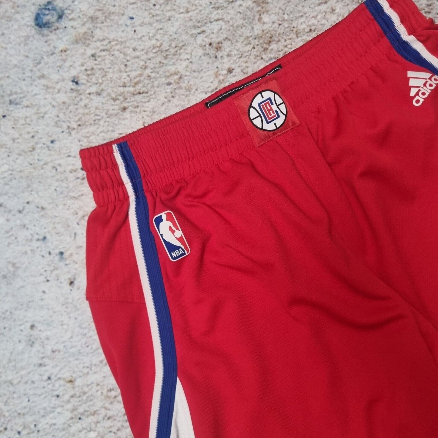 Adidas NBA LA Clippers Basketball Shorts  Size M RED