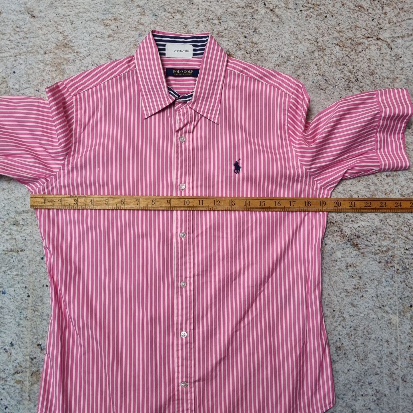 Ralph Lauren GOLF SHIRT WOMENS STRIPED - Brown - Size 8