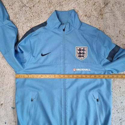 Nike England Football Jacket Full Zip Track Top Mens Size L Blue