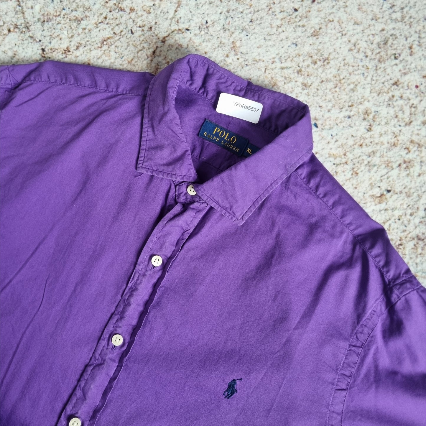 Ralph Lauren OXFORD SHIRT PLAIN - Purple - Size XL