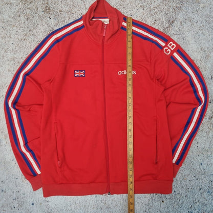 Adidas Team GB Great Britain Track Jacket 2004 Zip Up Size M Rare Red