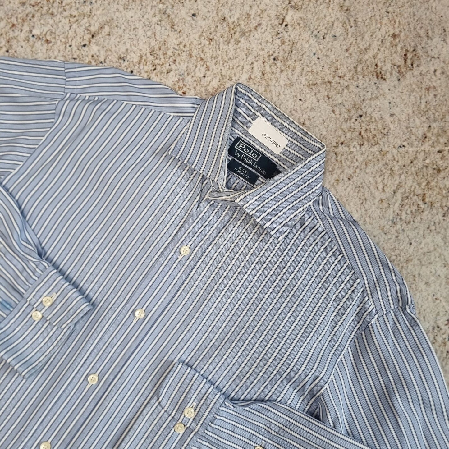 Polo Ralph Lauren REGENT SHIRT CLASSIC FIT STRIPE - Blue - Size 16